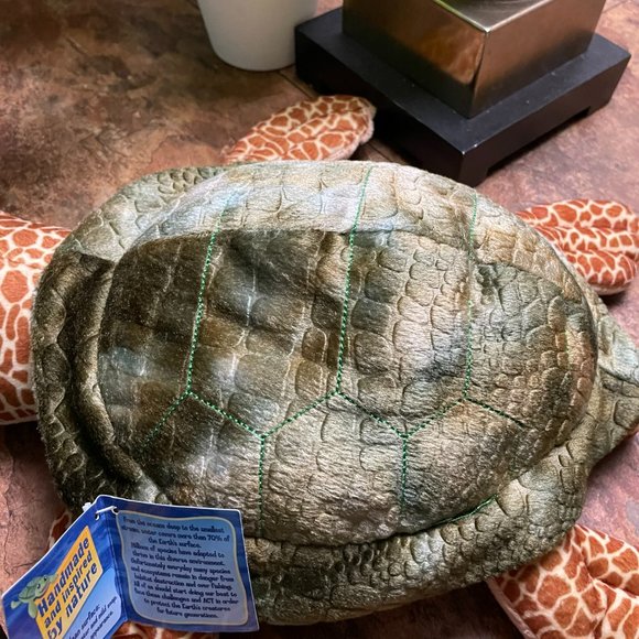 Petting Zoo Sea Turtle Stuffed Animal 15" Aquatic Ocean Realistic Plush 2013 - Picture 5 of 8
